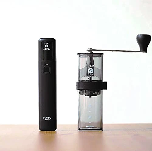 Hario ARIO(ハリオ) EMS-B Coffee Grinder, W59×D53×H332mm, Black (black 19-3911tcx) 3 Hario ARIO(ハリオ) EMS-B Coffee Grinder, W59×D53×H332mm, Black (black 19-3911tcx)