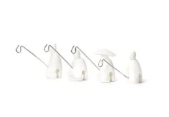 KIKKERLAND Jiang Taigong Tea Bag Holder (Set Of 4), White