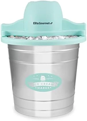 IM-308L, 4 Qt. Electric Motorized Ice Cream Maker Ice & Rock Salt, 4Qt. Freezing Canister, Creamy Ice Cream, Gelato, Frozen Yogurt, Or Sorbet, Recipe Booklet 9 IM-308L, 4 Qt. Electric Motorized Ice Cream Maker Ice & Rock Salt, 4Qt. Freezing Canister, Creamy Ice Cream, Gelato, Frozen Yogurt, Or Sorbet, Recipe Booklet - Image 7