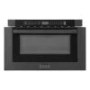 INE 24" 1.2 Cu. Ft. Built-in Microwave Drawer With A Traditional Handle In Black Stainless Steel -KitchenAid Shop 31mvwda54AL