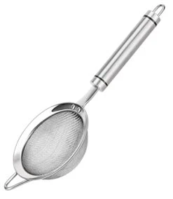 UNWUKIN 304 Stainless Steel Fine Mesh Strainers For Kitchen, Colander-Skimmer With Handle, Sieve Sifters For Food, Tea, Rice, Oil, Noodles, Fruits, Vegetable