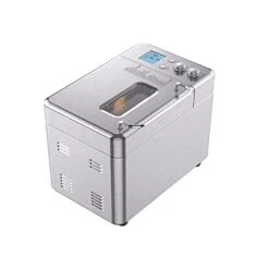 Mbj Bread Machine Stainless Steel Automatic Bread Maker Programmable Bread Maker With 3 Bread Size Fruit Nut Dispenser