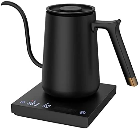 Fish Smart Electric Coffee Kettle 600ML, Gooseneck Pour Over Kettle For Coffee And Tea Variable Temperature Control, Home Edition Black 9 Fish Smart Electric Coffee Kettle 600ML, Gooseneck Pour Over Kettle For Coffee And Tea Variable Temperature Control, Home Edition Black - Image 7
