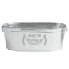 Let's Make Memories Personalized Backyard Bar Beverage Tub - Custom Beverage Tub - Customizable Message - Galvanized Drink Tub - 20¾”L X 11¾”W X 7”H - 5.5 Gallons