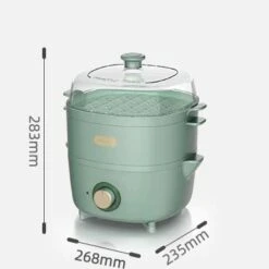THICK Electric Food Steamers Household Multifunctional Egg Cooker ForBoiler Cooking Tools Kitchen 2 Layers 600W -KitchenAid Shop 31o1S751GPL