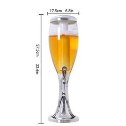 Beer Tower Dispenser Beer Machine Wine Cooler Beverage Machine Beer Barrel Bar Restaurant Beer Tower Beer Machine 3 Liters Double Head Luminous Drink Beverage Dispenser (Color : B)