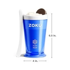 Original Slush And Shake Maker, Compact Make And Serve Cup With Freezer Core Creates Single-Serving Smoothies, Slushies And Milkshakes In Minutes, BPA-free, Blue -KitchenAid Shop 31o9E2POaUL