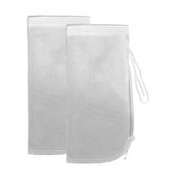 Nut Milk Bag-Reusable Strainer Set Nut Bag For Almond Yogurt Organic-12'' X 12'' Strong Filter Cloth Cold Brew Coffee Bag-Commercial Nut Milk Maker Mesh Strainer Pack Of 2