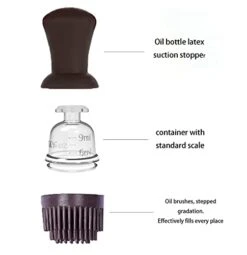 Cooking Glass Large Olive Oil Dispenser Bottle For Kitchen With Brush Pour Brush Squeeze Oil 3 In 1 Silicone Dropper Measuring Oil Dispenser For Cooking Fry Baking BBQ Mother's Day Gift (Brown) -KitchenAid Shop 31oEEXQckZL