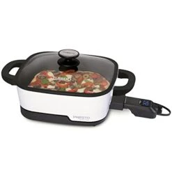 Presto 07118 Tuxedo Precision Multi-Cooker Digital Skillet, 12", White -KitchenAid Shop 31oG1Jr7KhL