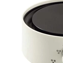 Electric Hot Plate, Safe Mini Electric Stove PP Efficient 360 Degree Vertical Heating Uniform Heating Far Infrared Heating Round Body For Tea (White) -KitchenAid Shop 31oPOajuAVL