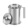 1.8 L/1.9 Quart Stainless Steel Grease Strainer And Container - Large Oil Storage Pot Grease Keeper With Dust-Proof Lid & Easy Grip Handle - For Bacon, Kitchen Cooking Or Frying Oil -KitchenAid Shop 31on5W6iSTL