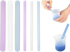 6 Pieces Silicone Stir Bar Flat Silicone Stirrer Round Stirring Rods For Resin Making Stirring Stick For Resin Paint Epoxy Liquid Glue Mixing DIY Crafts (6 Sticks) -KitchenAid Shop 31otMiN8FOS. AC