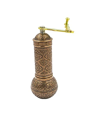 Decorative Coffee Grinder, Antique Refillable Turkish Style Mill With Adjustable Grinder, Manual Coffee Mill With Handle 3 Decorative Coffee Grinder, Antique Refillable Turkish Style Mill With Adjustable Grinder, Manual Coffee Mill With Handle