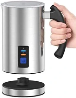 Milk Frother,Electric Foam Maker Stainless Steel Milk Steamer With Hot&Cold Milk Functionality Automatic Foam Electric Milk Warmer Silent Operation For Coffee, Latte, Hot Chocolates, Cappuccino -KitchenAid Shop 31oy70o4MmL. AC