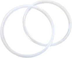 Ower Pressure Cooker Sealing Ring Clear Color Multi-Cooker Rubber Gaskets For Many 5 Liter 6 Liter 5 Quart And 6 Quart Models, Set Of 2