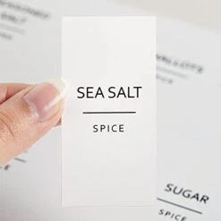 Talented Kitchen 140 Spice Labels Stickers, Preprinted White Minimalist Spice Jar Labels For Herbs Seasonings, Kitchen Spice Rack Pantry Organization, Black Text (Water Resistant) -KitchenAid Shop 31pVyd2K7YL