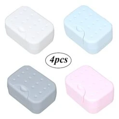 4 Piece Portable Soap Box Plastic Waterproof Soap Dish With Lid Travel Soap Box For Bathroom Travel Camping Outdoor 9 4 Piece Portable Soap Box Plastic Waterproof Soap Dish With Lid Travel Soap Box For Bathroom Travel Camping Outdoor -KitchenAid Shop 31pal5ih2XL