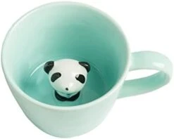 Cow Ceramic Cup Hidden 3D Animal Inside Mug,Cute Cartoon Handmade Figurine Mugs,Holiday And Birthday Gift For Coffee Milk Tea Lovers,12 OZ(White,Black) -KitchenAid Shop 31pnaV1pOHL. AC