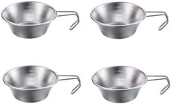 CAMPINGMOON 1pc Stainless Steel Camping Sierra Cup 310ml With 1pc Colander S-220/S-213 -KitchenAid Shop 31qIvrNOPdL. AC