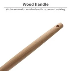 Silicone Pasta Fork (12"), Food Grade Noodle Spoon With Natural Wooden Handle, BPA Free, Spaghetti Strainer & Server Spoon (12 Inch, Mint Green) -KitchenAid Shop 31qQAMgo2iL