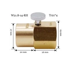 Soda Bottle CO2 Refill Adapter Soda Inflatable Valve Converter W21.8-14/CGA320 Tank Homebrew Kegging Co2 Brewing Tool (Size : W21.8 Version) 10 Soda Bottle CO2 Refill Adapter Soda Inflatable Valve Converter W21.8-14/CGA320 Tank Homebrew Kegging Co2 Brewing Tool (Size : W21.8 Version) -KitchenAid Shop 31qhD3Le3RL