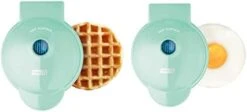 Dash Mini Maker Waffle Maker + Griddle, 2-Pack Griddle + Waffle Iron - Aqua -KitchenAid Shop 31qiWfbafiL. AC