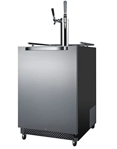 Summit Appliance SBC696OSCMTWIN 24" Wide Built-In Outdoor Cold Brew/Nitro-Infused Coffee Kegerator, Weatherproof, Dual Tap System, Stainless Steel Door, Digital Thermostat, Automatic Defrost 6 Summit Appliance SBC696OSCMTWIN 24" Wide Built-In Outdoor Cold Brew/Nitro-Infused Coffee Kegerator, Weatherproof, Dual Tap System, Stainless Steel Door, Digital Thermostat, Automatic Defrost - Image 4