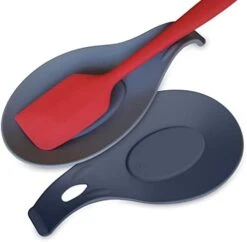 Ilicone Spoon Rest For Stove Top – Set Of 2 | HEAT RESISTANT | EASY – CLEAN Silicone Spoon Holder For Stove Top | Nonstick Sturdy Silicon Spoon Rest For Kitchen Counter | HOLDS 2 LARGE UTENSILS -KitchenAid Shop 31qw30VxAL. AC