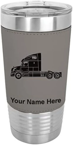 20oz Vacuum Insulated Tumbler Mug, Truck Cab, Personalized Engraving Included (Faux Leather, Black) 27 20oz Vacuum Insulated Tumbler Mug, Truck Cab, Personalized Engraving Included (Faux Leather, Black) -KitchenAid Shop 31r2bISKhnL. AC