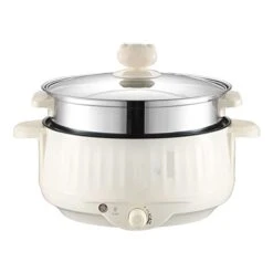 IEASEtg Stock Pot Multi Functional Electric Cooker In Student Dormitory Home Electric Cooker Take Out Hot Pot Electric Frying Pan Steaming Pan Non Stick Electric Cooker