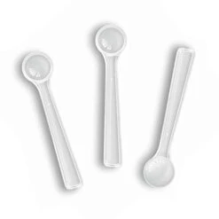 GENERIC 250 Mg Clear Classic Plastic Measuring Spoons Small Plastic Teaspoons For Powders And Granules, Coffee, Pet Food Coffee Scoop Measuring Scoops - Pack Of 10 (0.5 Ml) -KitchenAid Shop 31rbz2u5XcL