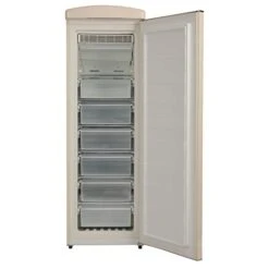 24 In. Classic 8.3 Cu. FT. Frost Free Retro Upright Freezer (Bisque) -KitchenAid Shop 31rcQbUs4TL