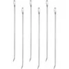 Roasting Trussing Needles Butchers Meat Trussing Needle Stainless Steel Cooking Needles Poultry Trussing Needle For Securing Stuffed Turkey, Chicken, Roasts And Rolled Meats Supplies (6 Pieces)