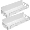 Magnetic Spice Rack Fridge Organizer Shelf Refrigerator Spice Rack Single Tier Magnetic Shelf Space Saver For Small Kitchen (White, 2 Pack Single Tier) -KitchenAid Shop 31riuFDCQaS