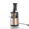 Masticating Slow Juicer 150W Cold Press Juicer Machine Reverse Function High Juice Yield Juicer Extractor With Big Feed Chute Champagne Gold