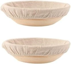 Bread Proofing Baskets Set Of 2 8.5 Inch Round Dough Proofing Bowls W/Liners Perfect For Home Sourdough Bakers Baking 15 Bread Proofing Baskets Set Of 2 8.5 Inch Round Dough Proofing Bowls W/Liners Perfect For Home Sourdough Bakers Baking -KitchenAid Shop 31sGdAdYNnL. AC