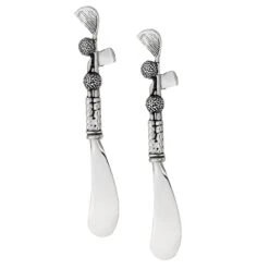 2-Piece Cheese And Butter Spreader Knives Zinc Alloy Cheese Spreader Sets (Golf Clubs)