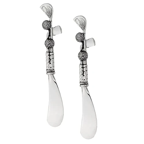 2-Piece Cheese And Butter Spreader Knives Zinc Alloy Cheese Spreader Sets (Golf Clubs) 3 2-Piece Cheese And Butter Spreader Knives Zinc Alloy Cheese Spreader Sets (Golf Clubs)