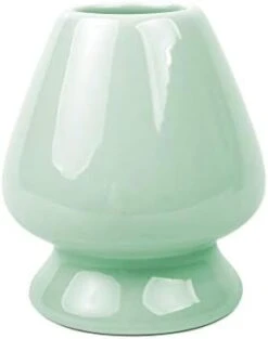 ATCHA Traditional Tea Set |Ceramic Holder For Bamboo Matcha Chasen - Gift Box | Best Japanese Authentic Accessories For Matcha Green Tea Ceremony (Apple Green) -KitchenAid Shop 31sMfEZp KL. AC