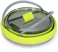 Outdoor Red And Green Travel Portable Heating Tea Coffee Rice Cooker Lightweight Silicone Folding Kettle With Handle (Color : D, Size : 15 * 15 * 9.5cm) -KitchenAid Shop 31sSZvmPYSL. AC