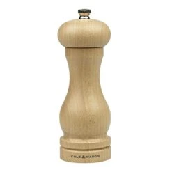 Cole & Mason Precision Capstan Pepper Mill, Beech, 16.5 Cm