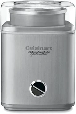 Cuisinart Ice Cream Maker, Ice Cream And Frozen Yogurt Machine, 2-Qt. Double-Insulated Freezer Bowl, Silver, ICE30BC