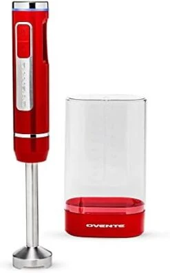 Vente Portable Electric Hand Mixer 5 Speed Mixing, 150W Powerful Blender For Baking & Cooking With 2 Stainless Steel Chrome Beater Attachments & Snap Clear Case Compact Easy Storage, Red HM161R -KitchenAid Shop 31sfWUpgRL. AC