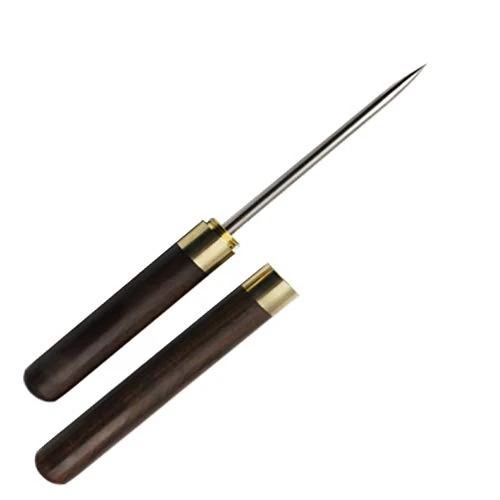 9" Ice Picks Stainless Steel Wooden Handle With Cover For Kitchen, Bars, Bartender,Picnics, Camping, And Restaurant (Black Sandal Wood) 5 9" Ice Picks Stainless Steel Wooden Handle With Cover For Kitchen, Bars, Bartender,Picnics, Camping, And Restaurant (Black Sandal Wood) - Image 3