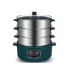 THICK Large Capacity Steamer Boilers Electric MultiFunction Home Three Layer Electric Steam Pot Smart Cookware -KitchenAid Shop 31sqRrNpI2L