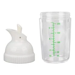 Salad Dressing Bottle, Easy To Operate Durable Safe Prevent Leakage Dressing Container For Kitchen(White)