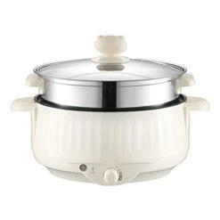 ALONCEtg Stockpots Dormitory Electric Cooking Pot Cooking, Frying And Frying All-in-one Pot Non-Stick Pot Electric Frying Pan Takeaway Electric Hot Pot