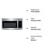 FRIGIDAIRE RIGIDAIRE FFMV1846VS 30" Stainless Steel Over The Range Microwave With 1.8 Cu. Ft. Capacity, 1000 Cooking Watts, Child Lock And 300 CFM 2 FRIGIDAIRE RIGIDAIRE FFMV1846VS 30" Stainless Steel Over The Range Microwave With 1.8 Cu. Ft. Capacity, 1000 Cooking Watts, Child Lock And 300 CFM -KitchenAid Shop 31tPRE7actL
