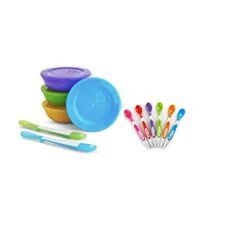 Munchkin 6-Pack Soft Tip Infant Spoons With Love A Bowls
